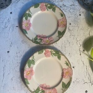 2 Franciscan Desert Rose 8” Salad Plates USA
